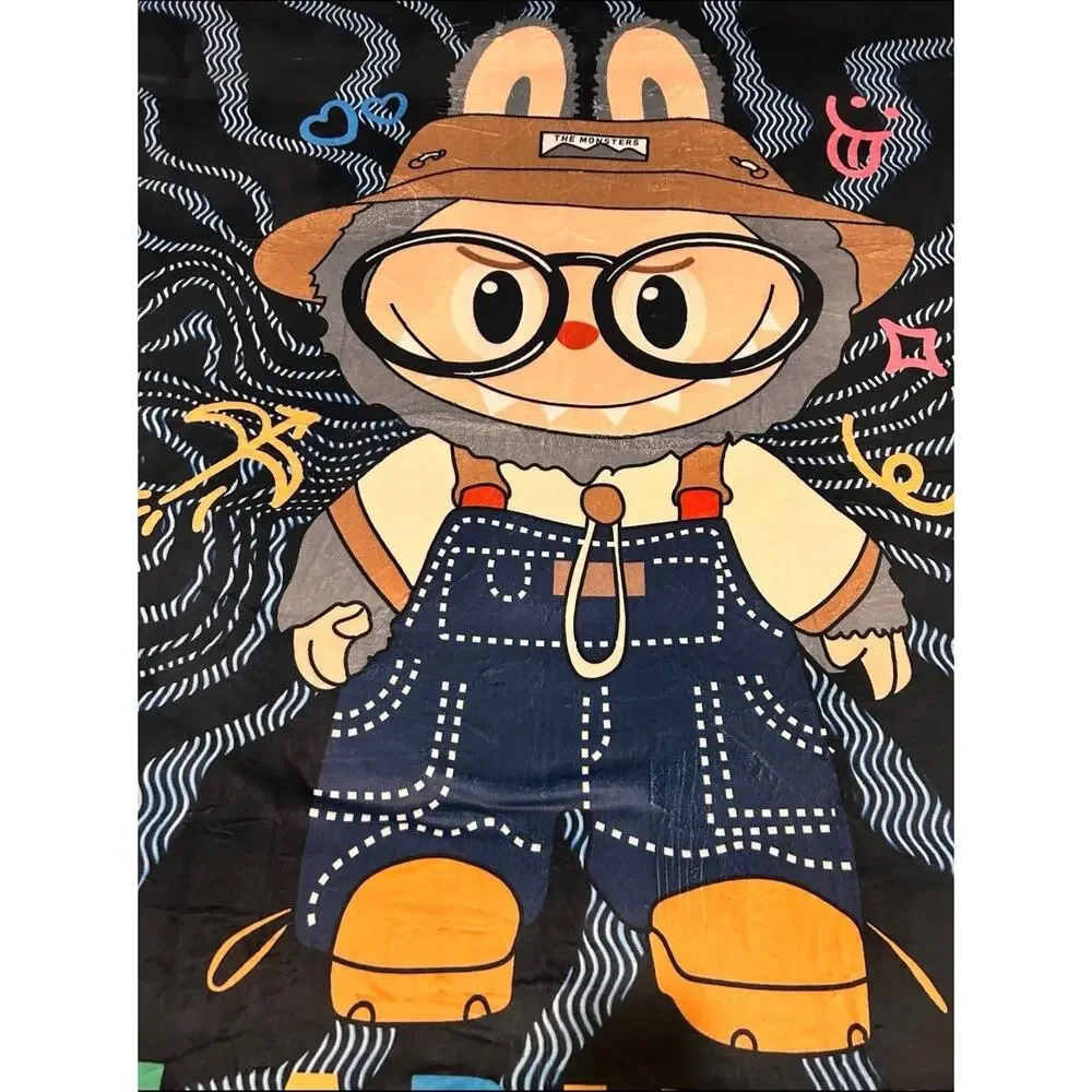 Labu buSuper Soft Cartoon Bunny Plush Throw Blanket for Kids & Adults 58 x 79 in
